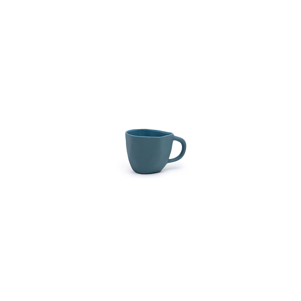 Cup with handle S: Petrol