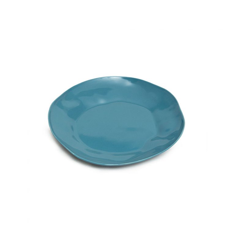 Round plate M in: Petrol