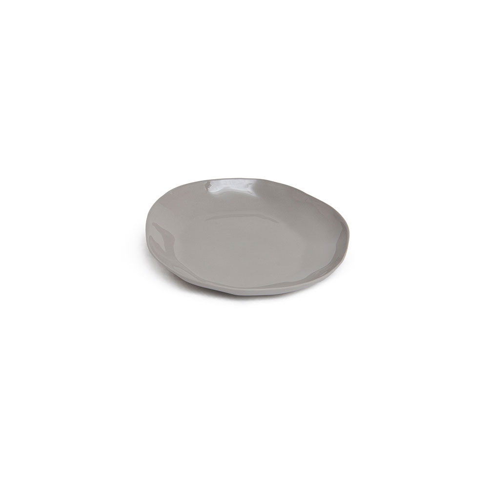 Round plate S: Light grey