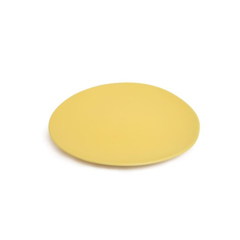 Maan round plate L: Mustard
