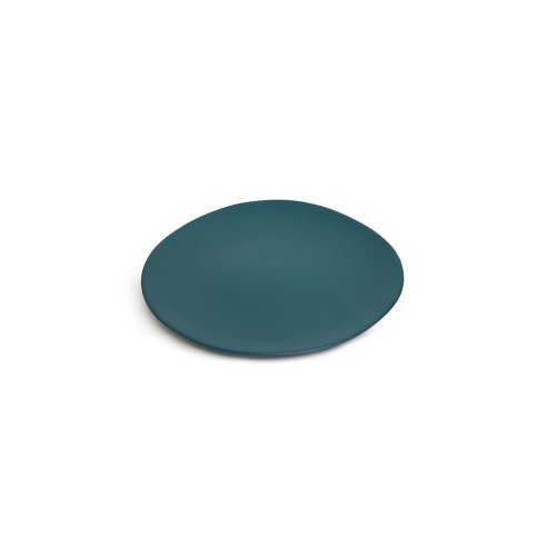 Maan round plate M: Turquoise