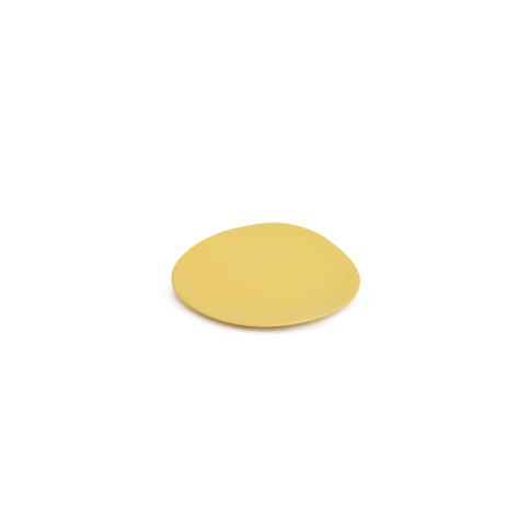 Maan round plate S: Mustard