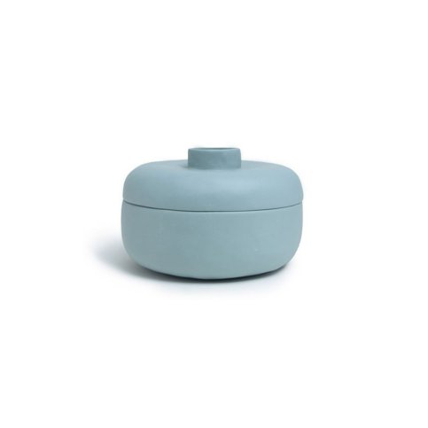Ricebowl with lid L: Light blue