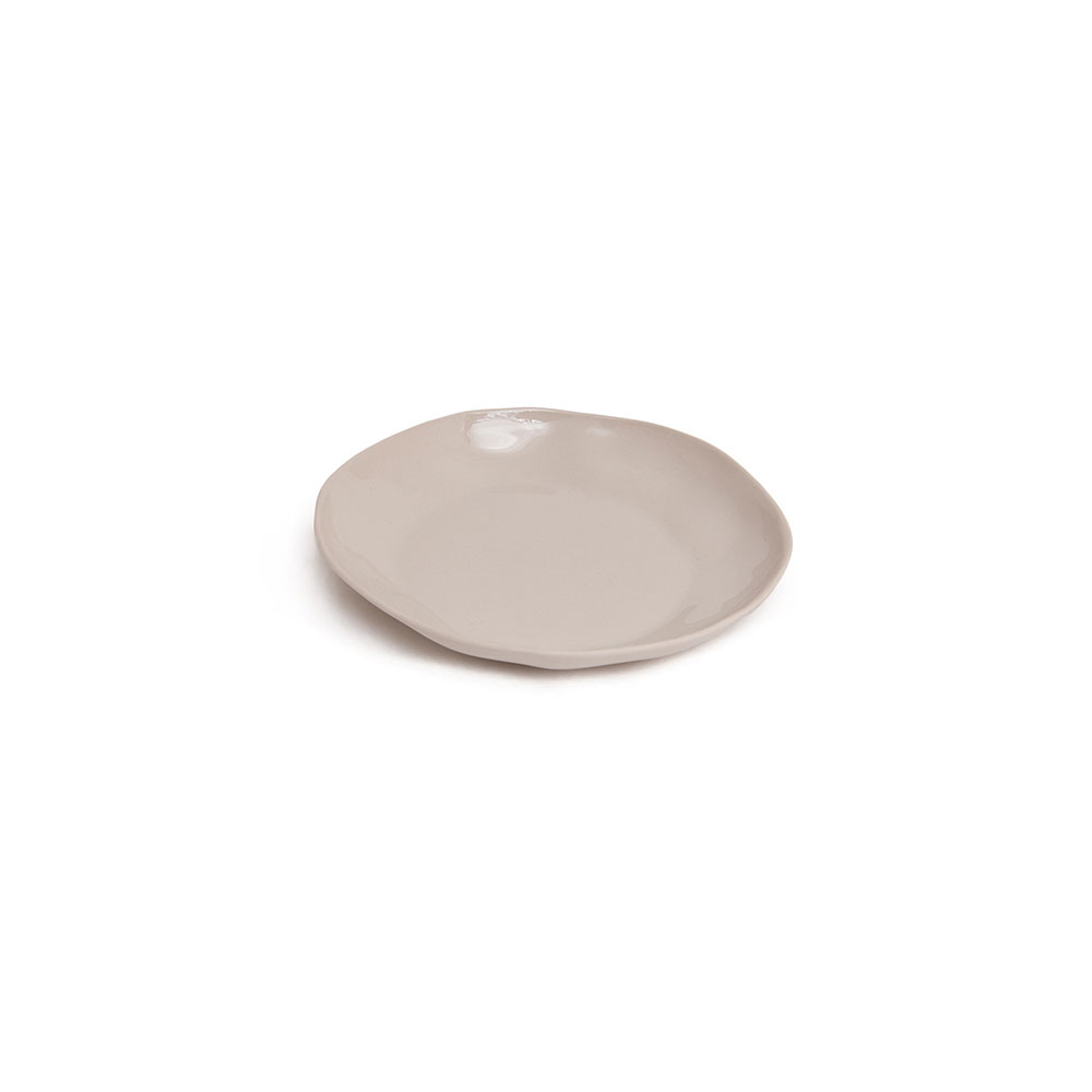 Round plate S: Cream