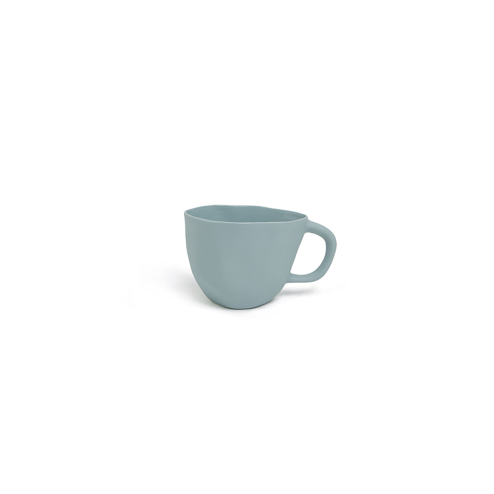 Cup with handle M: Light blue