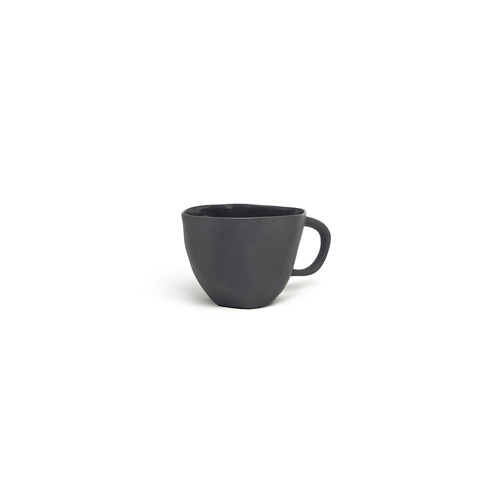 Cup with handle M: Charcoal