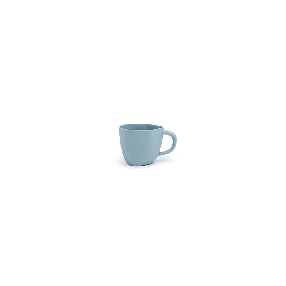 Cup with handle S: Light blue