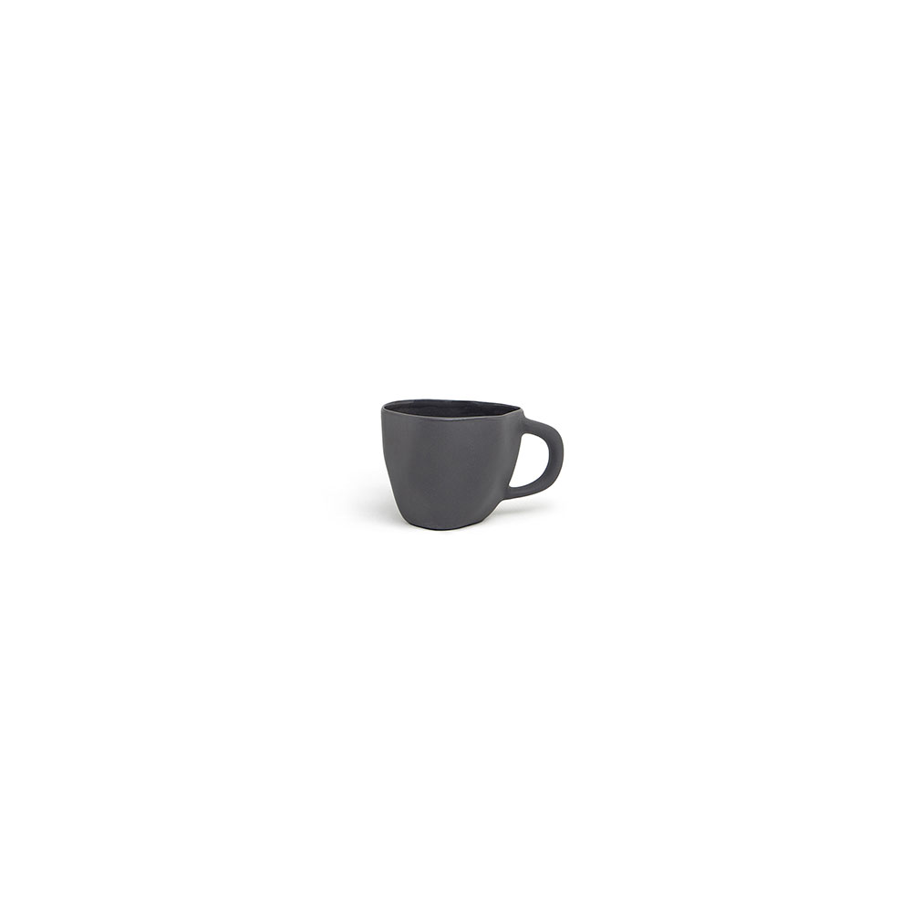 Cup with handle S: Charcoal