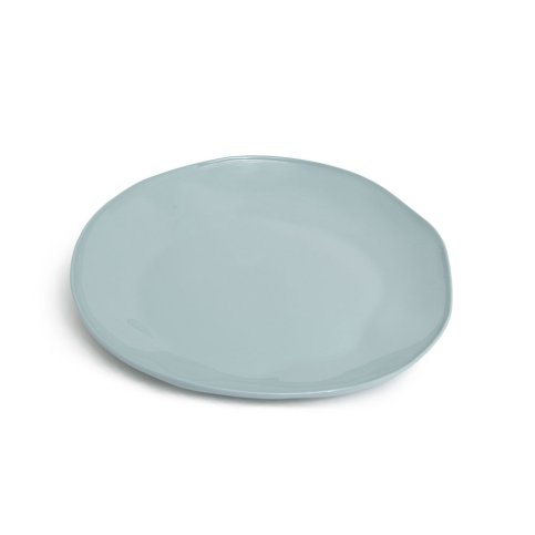 Round plate L in : Light blue