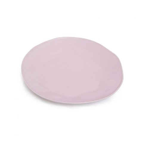 Round plate L in : Pink