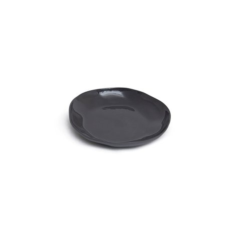 Round plate S in: Charcoal