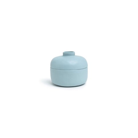 Ricebowl with lid M in: Light blue