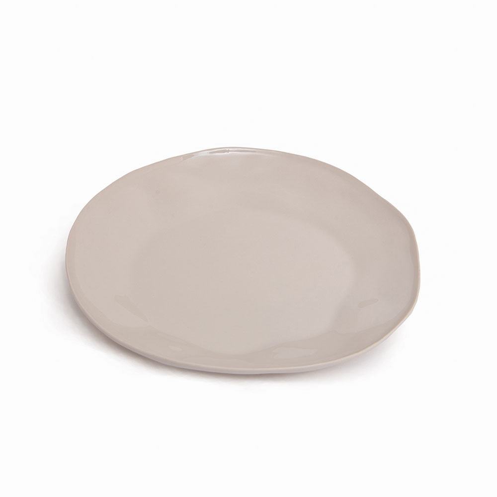 Round plate L in : Cream