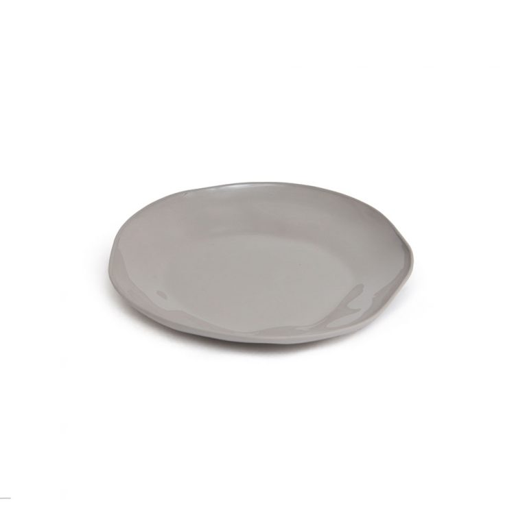 Round plate M: Light grey