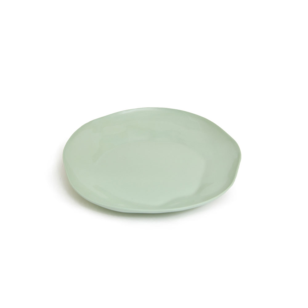 Round plate M: Celadon