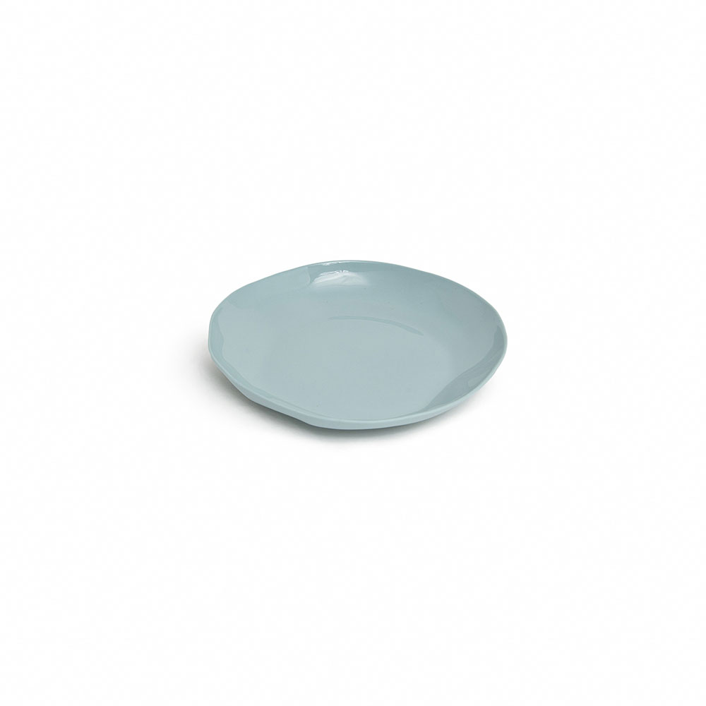 Round plate S: Light blue