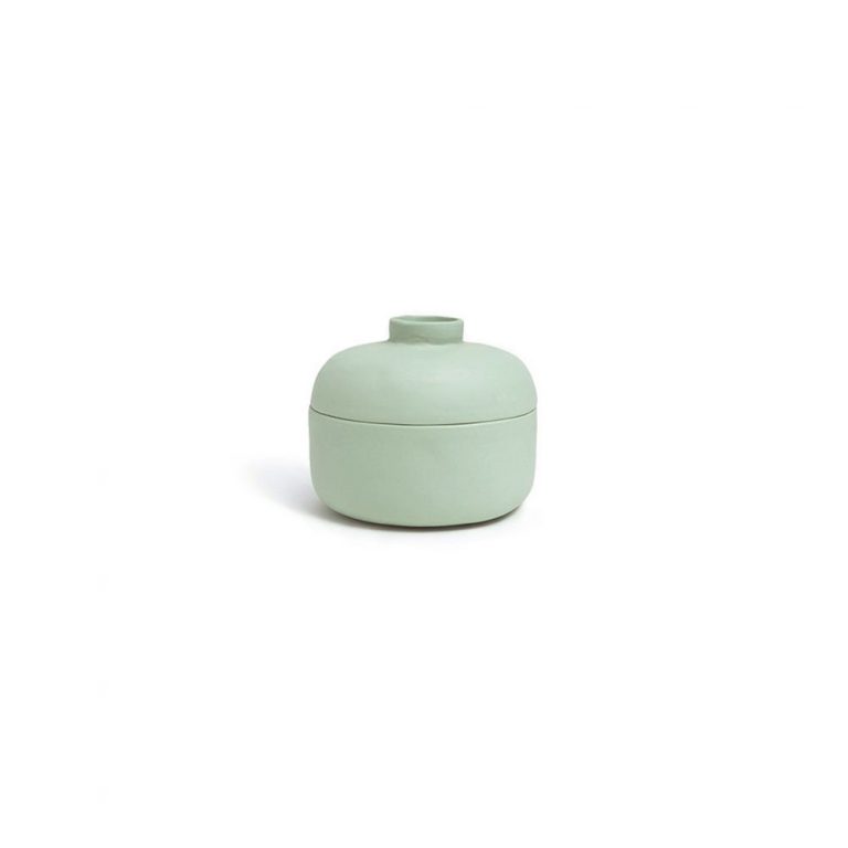 Ricebowl with lid M: Celadon