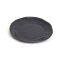 Indochine round plate L: Charcoal