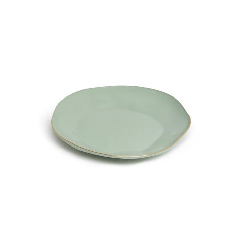 Indochine round plate M in: Celadon