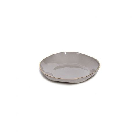 Indochine round plate S in: Light grey