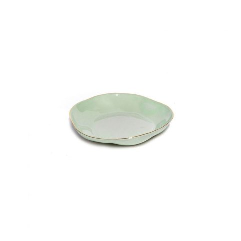 Indochine round plate S in: Celadon