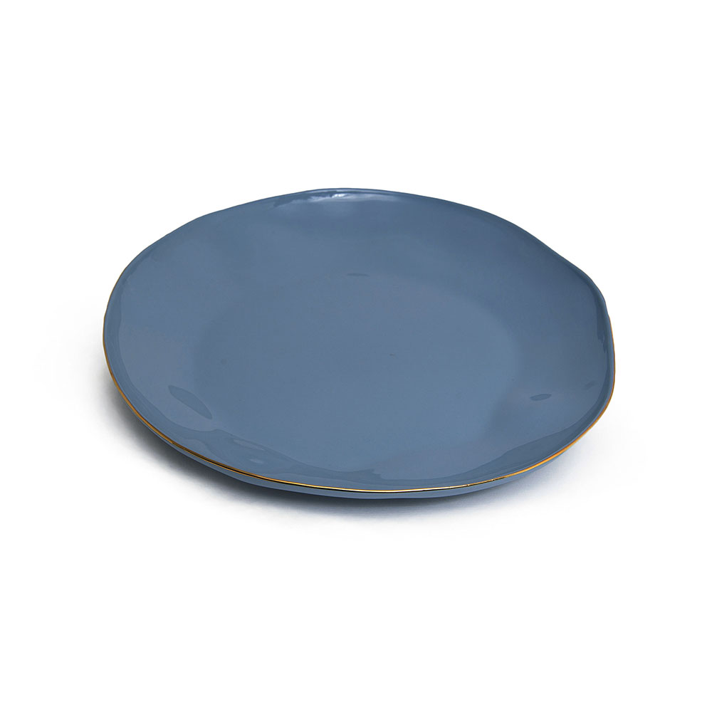 Indochine round plate L in: Marine