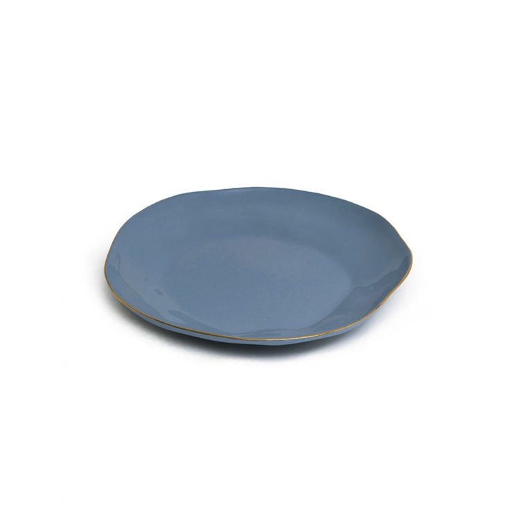 Indochine round plate M in: Marine