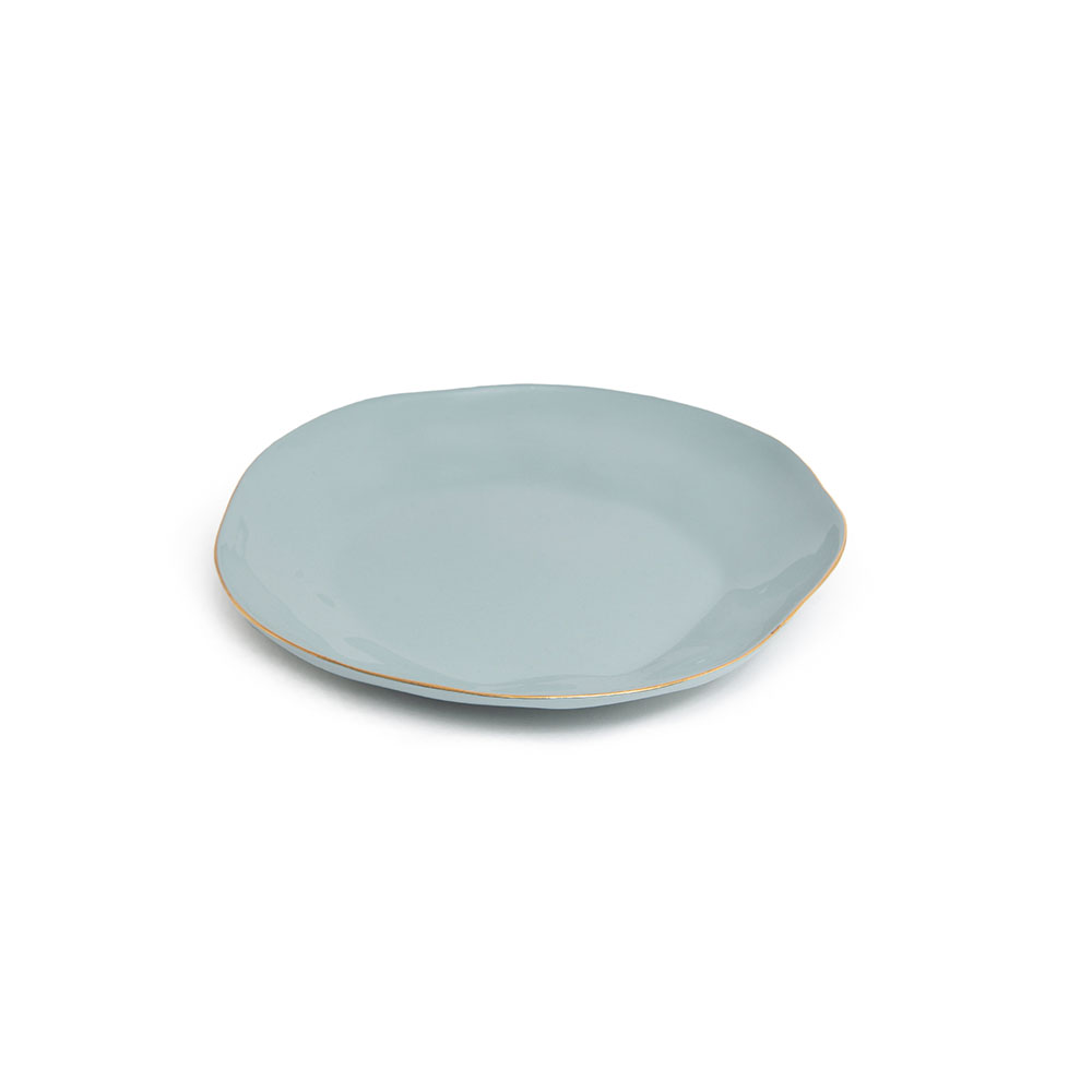 Indochine round plate M in: Light blue