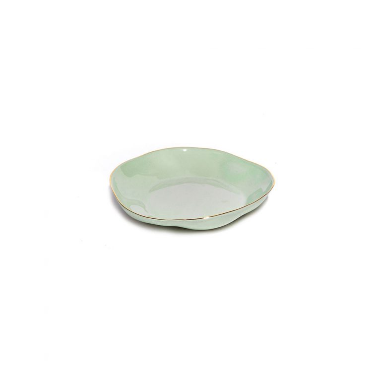 Indochine round plate S: Celadon