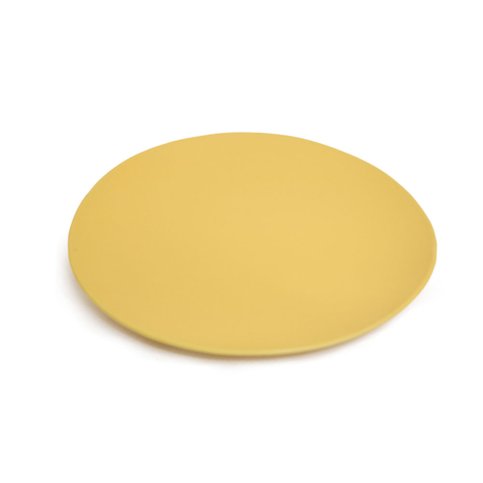 Maan round plate XL in: Mustard