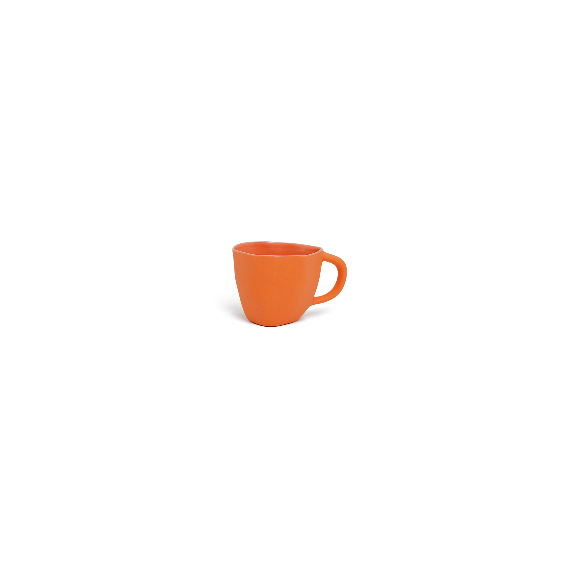 Cup with handle S: Tangerine