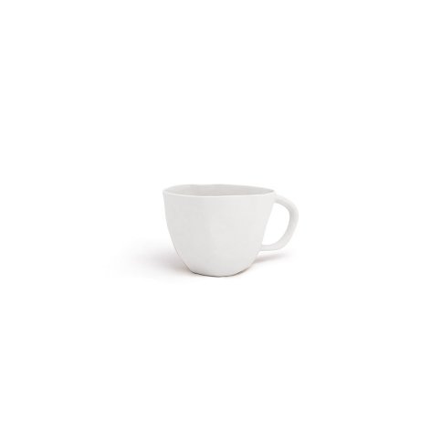 Cup with handle M in: Chalk