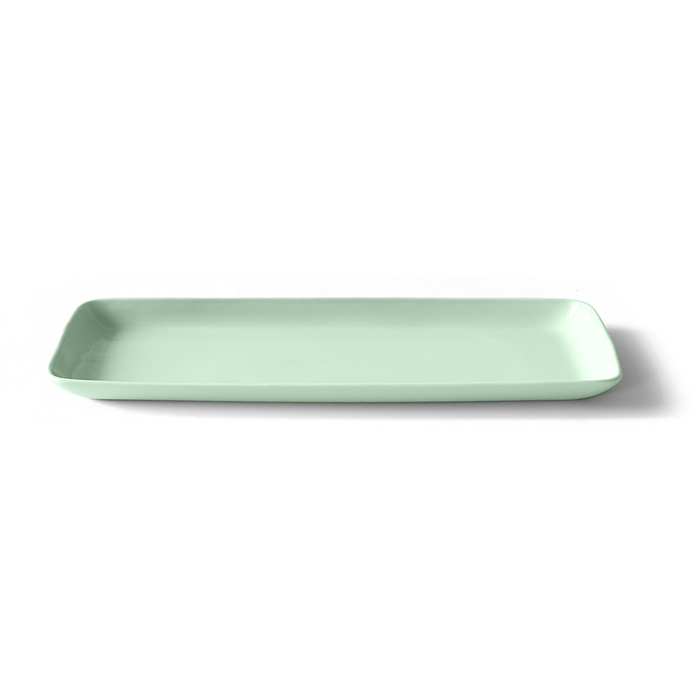 Long tray M: Celadon