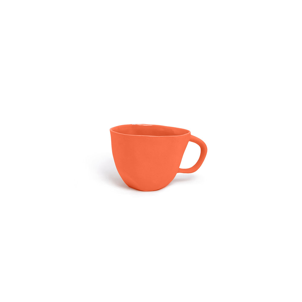 Cup with handle M in: Tangerine