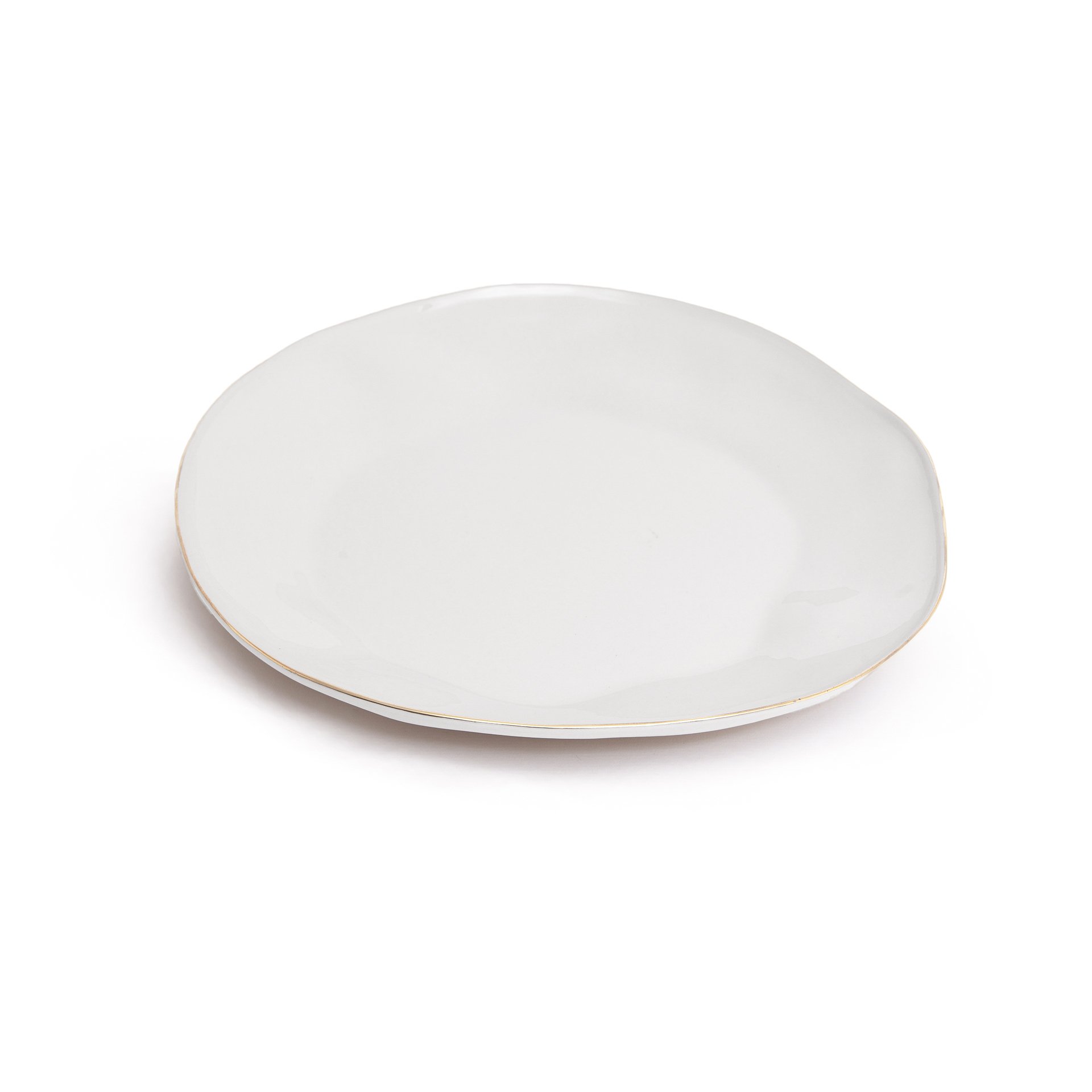 Indochine round plate L: Chalk