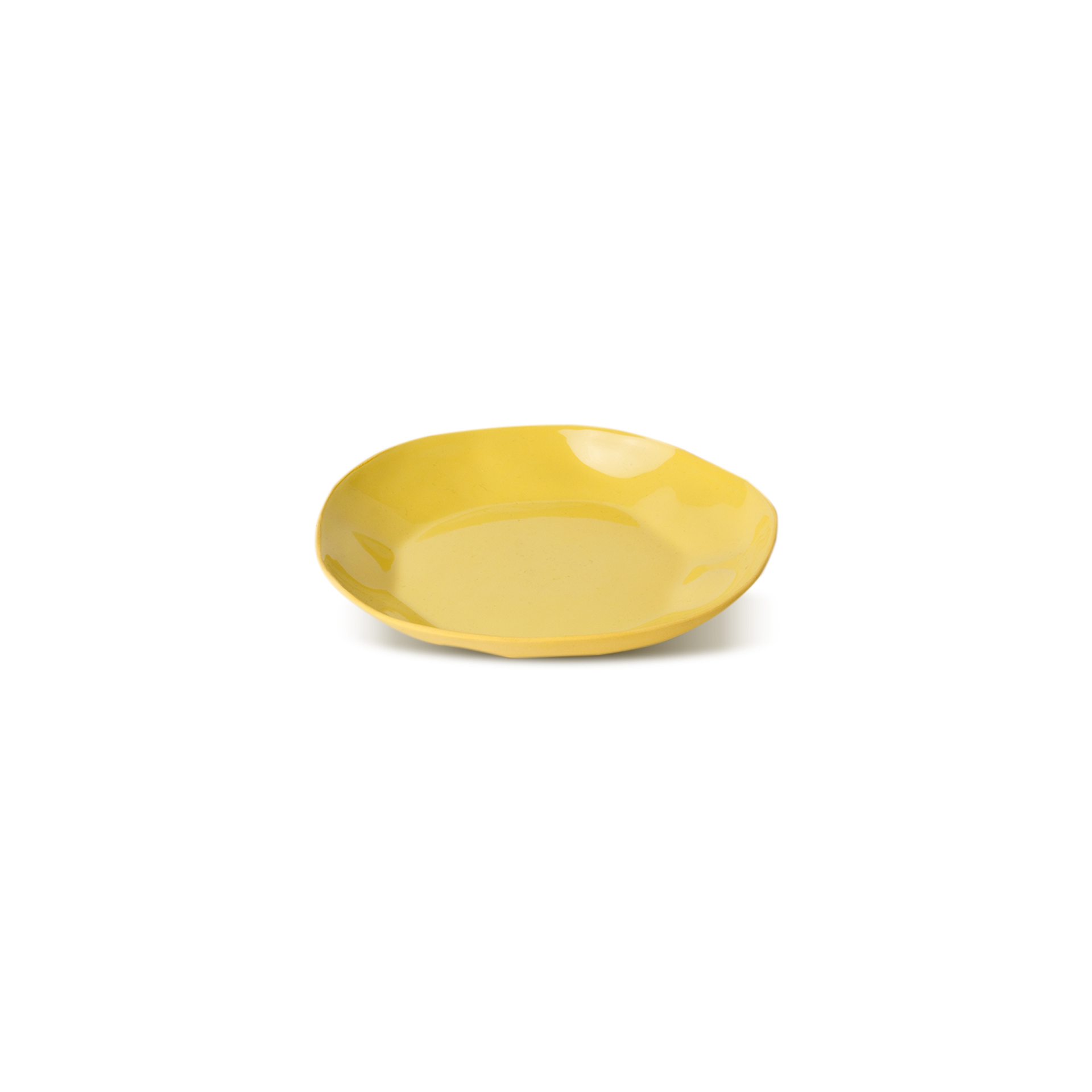 Round plate S: Yellow