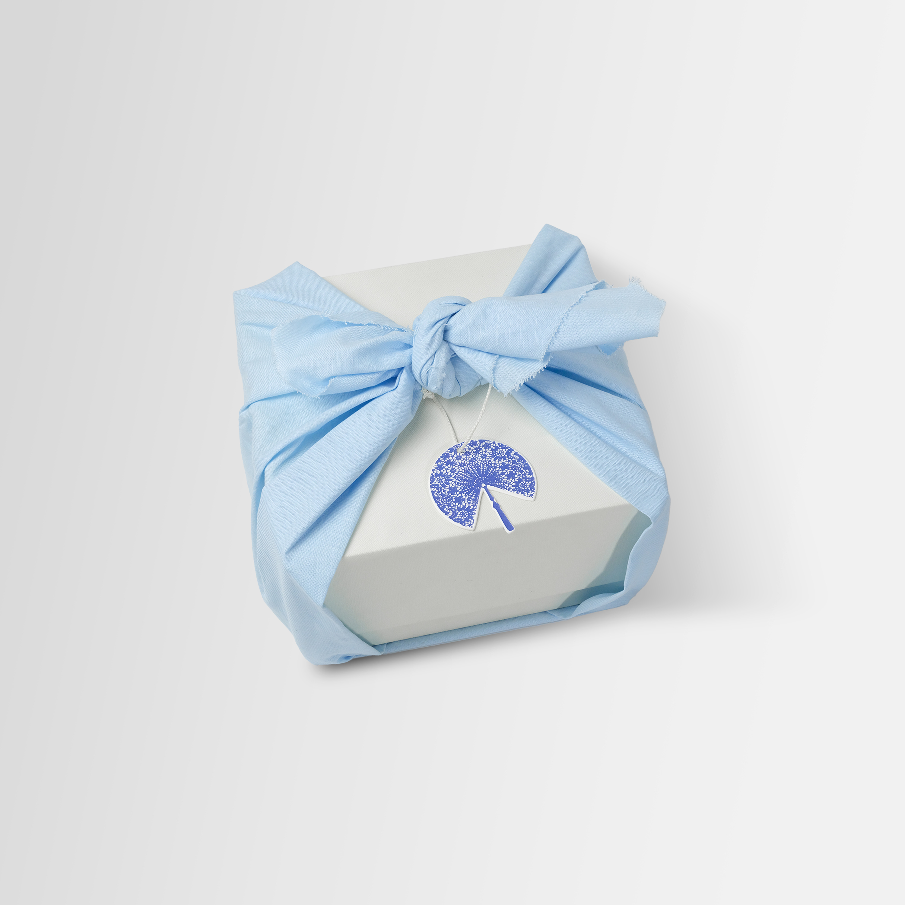 Furoshiki box: Light blue