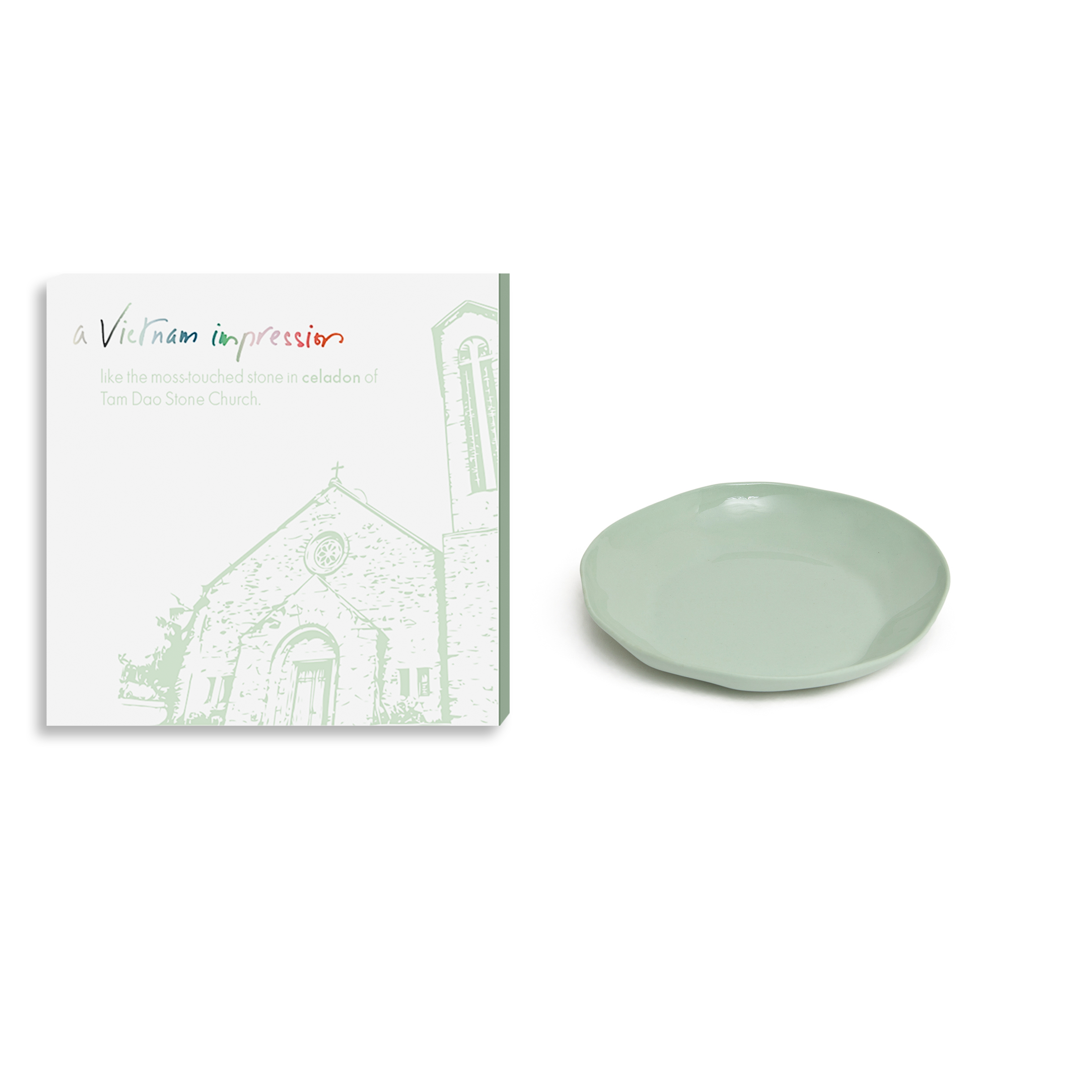 AVI - Round plate S: Celadon