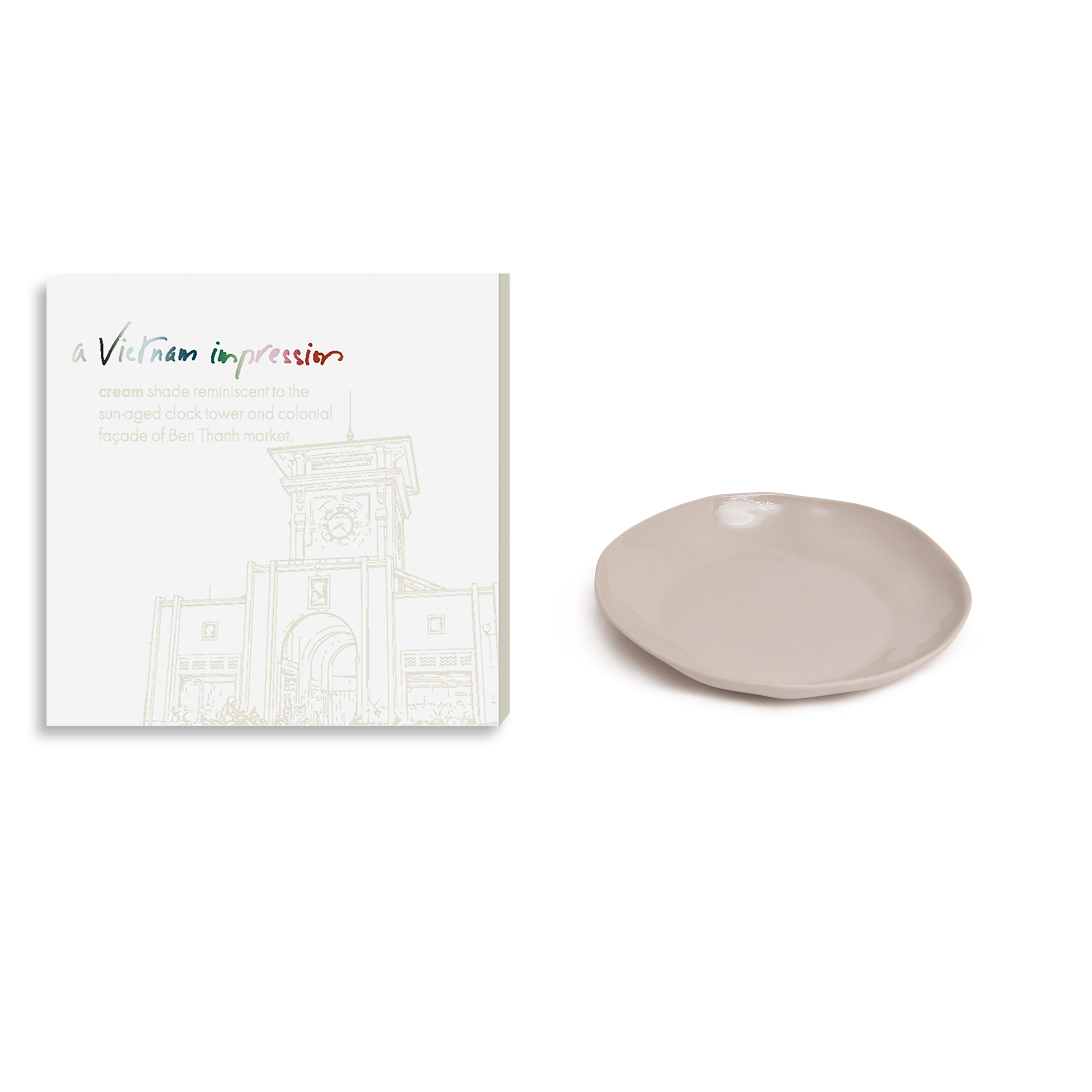 AVI - Round plate S: Cream