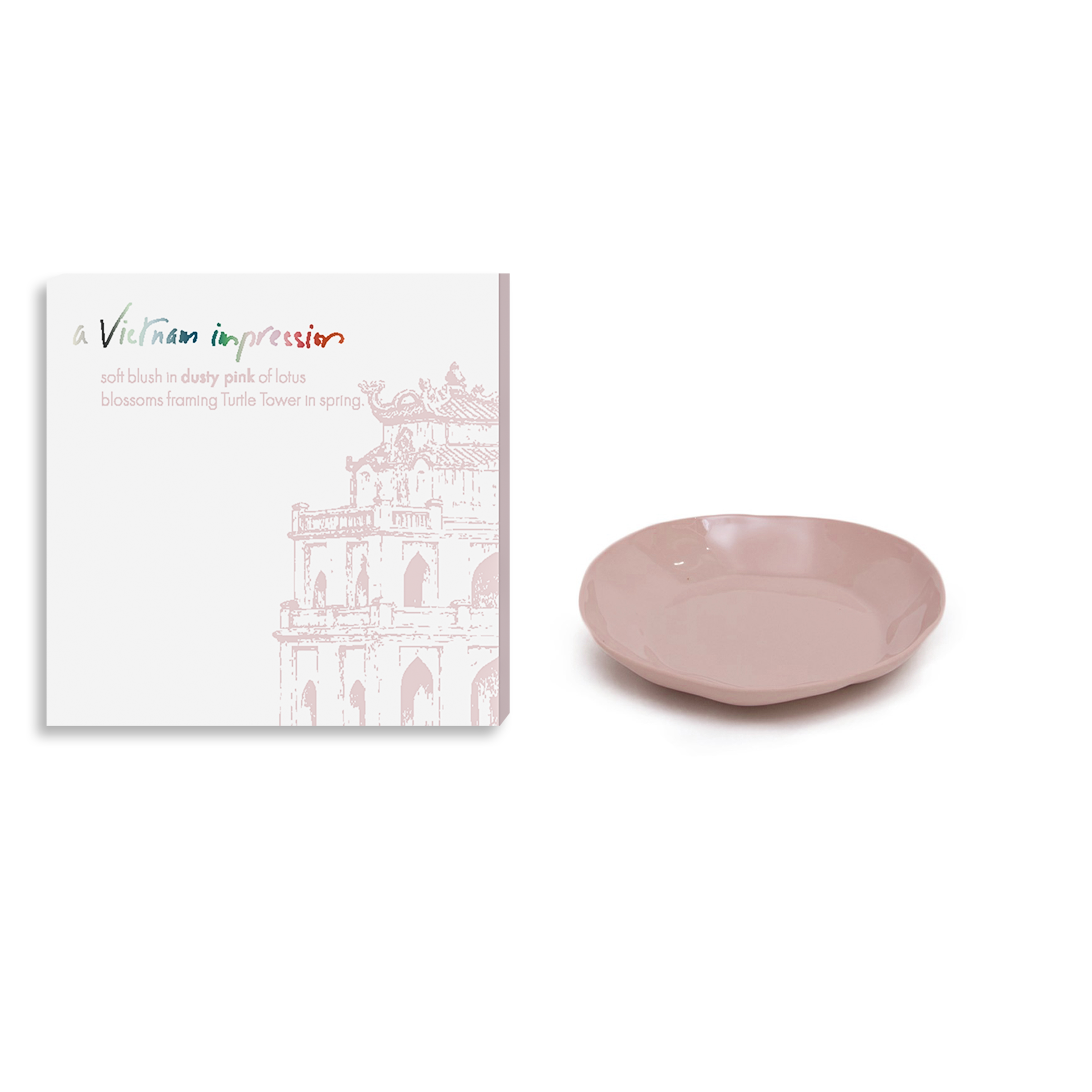 AVI - Round plate S: Dusty pink