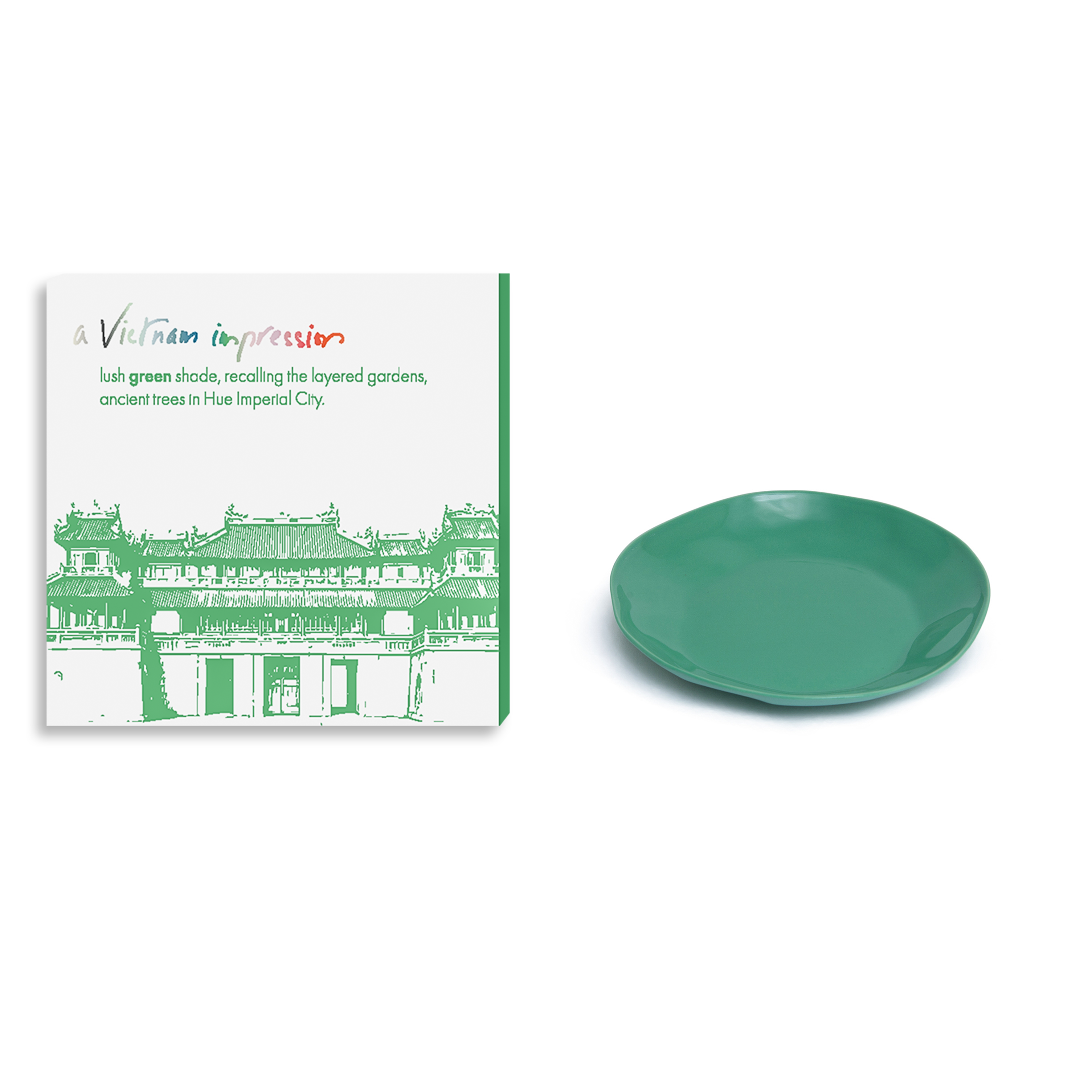 AVI - Round plate S: Green