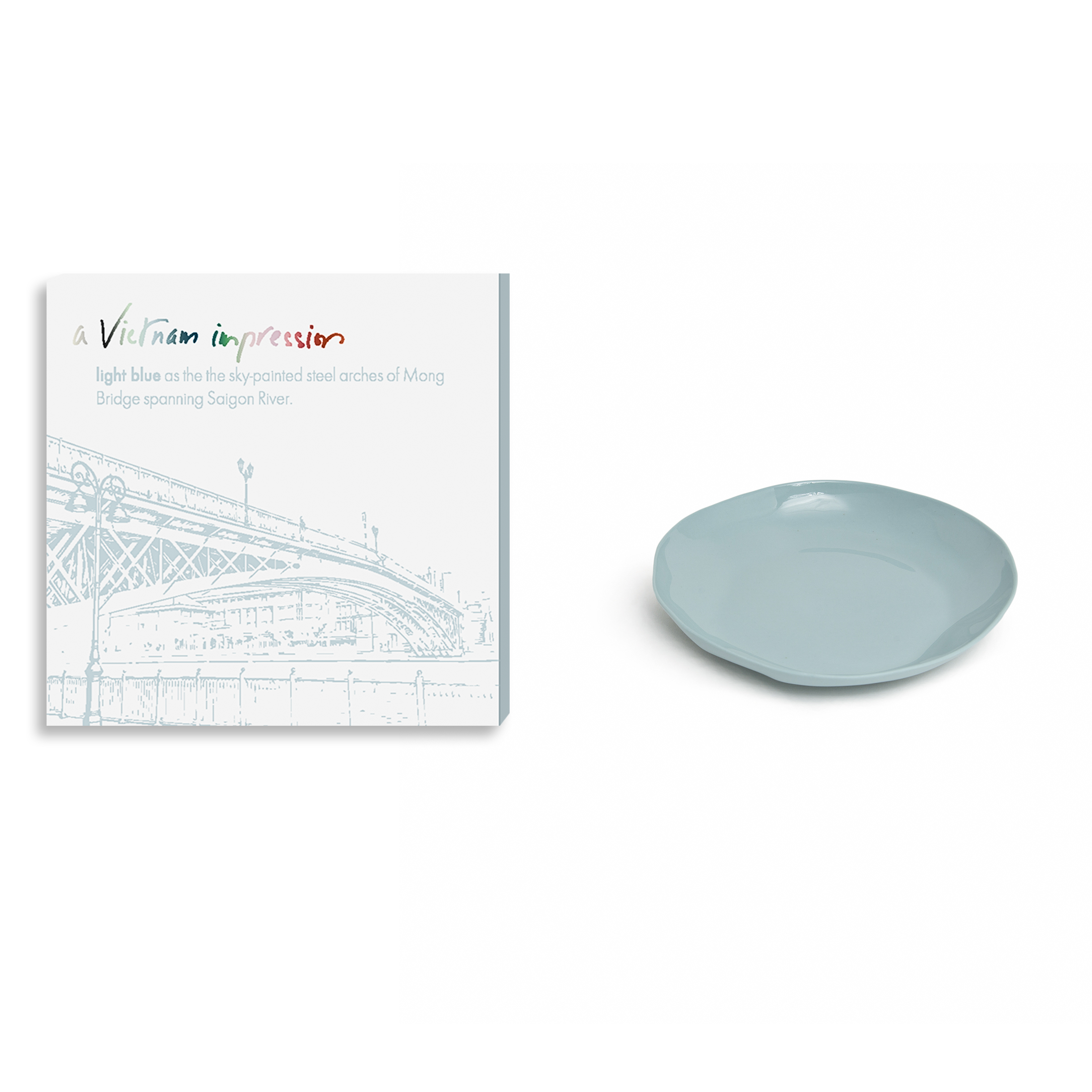 AVI - Round plate S: Light blue