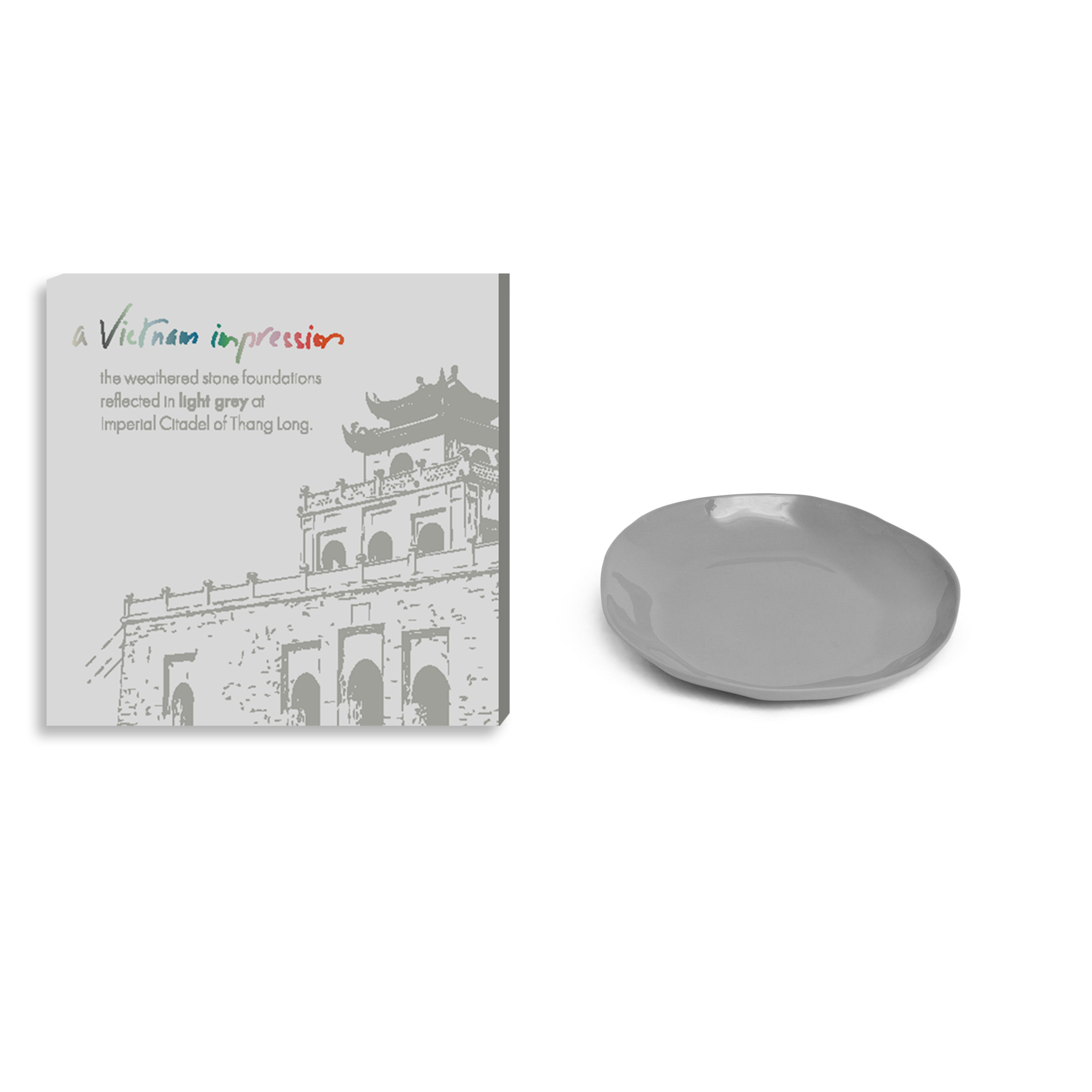 AVI - Round plate S: Light grey