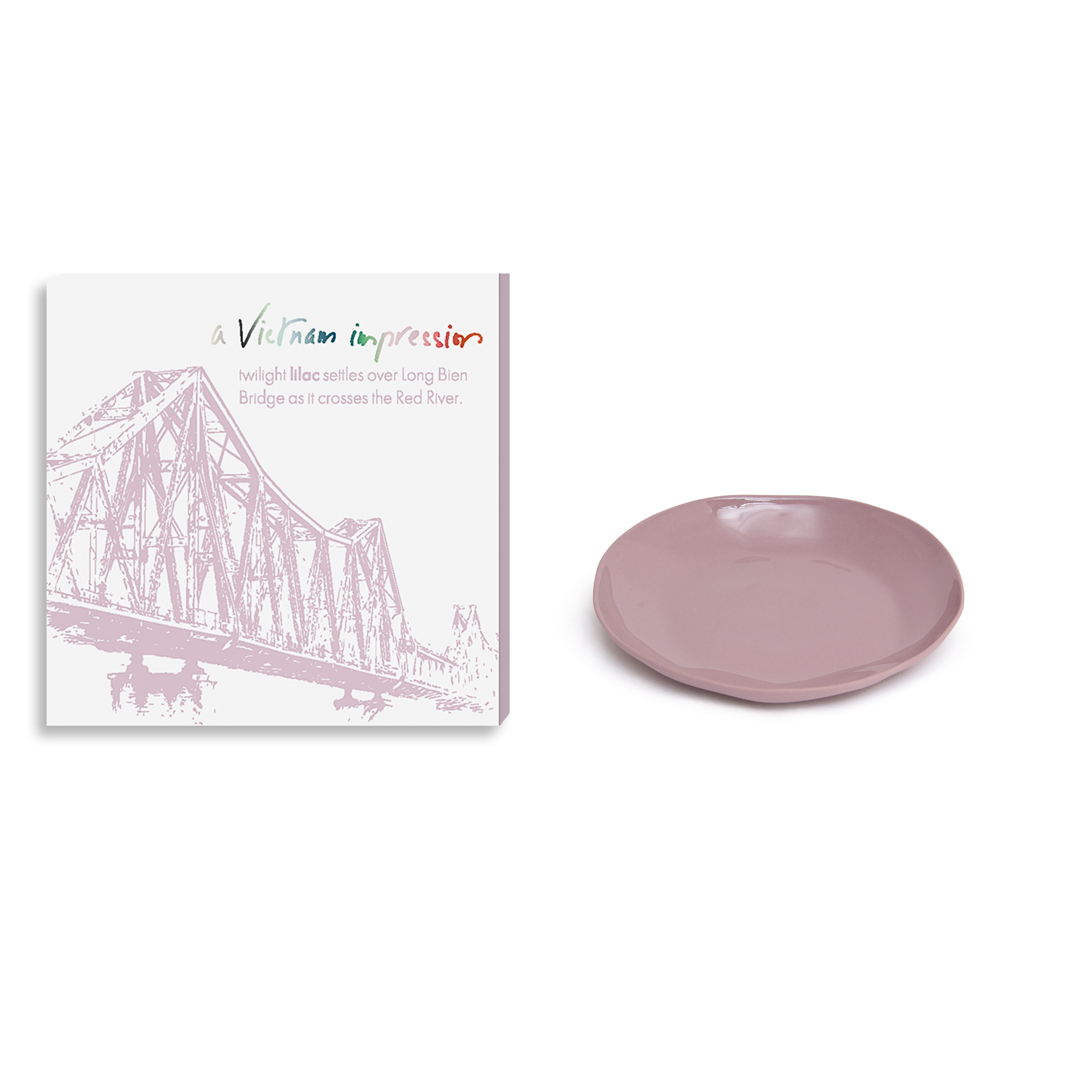 AVI - Round plate S: Lilac