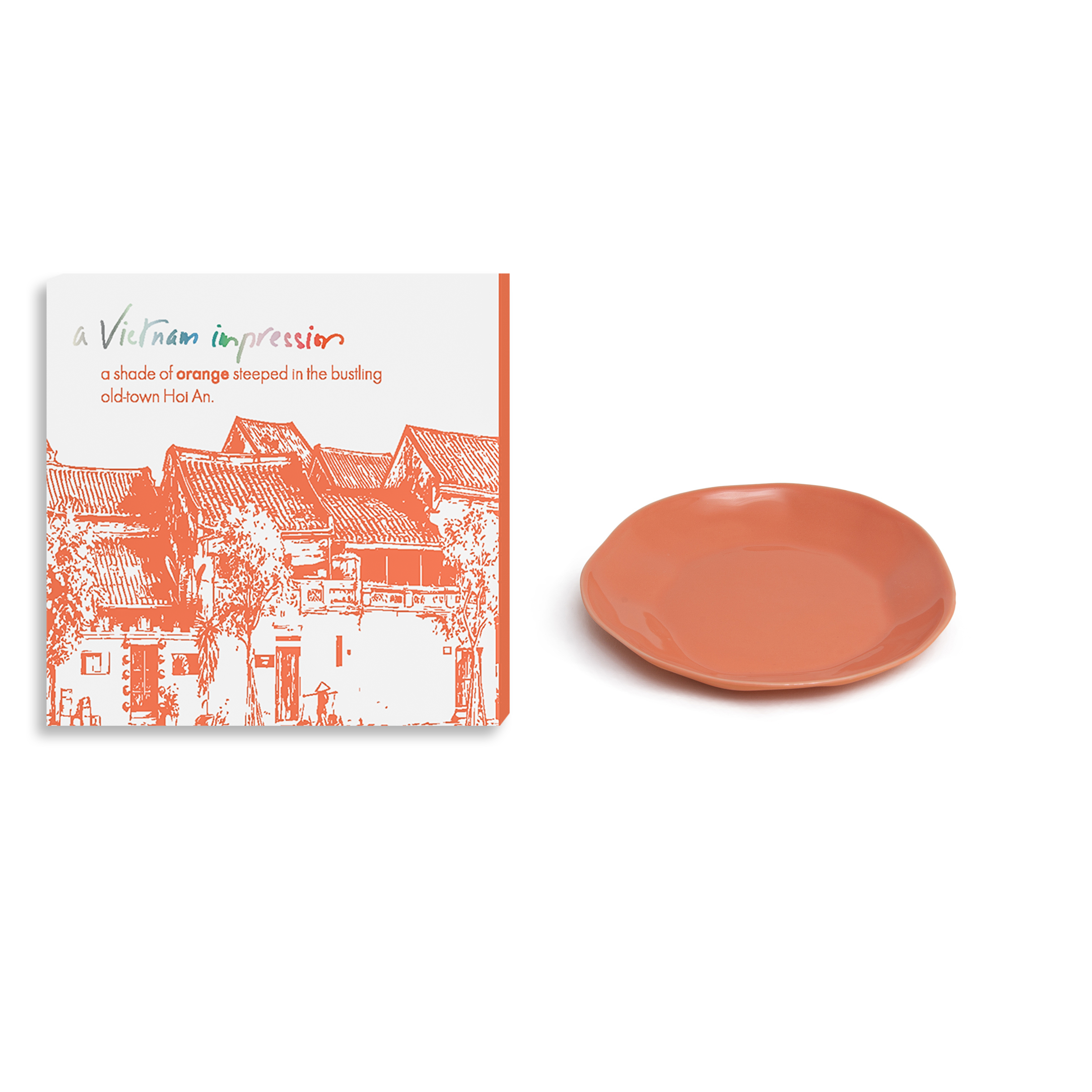 AVI - Round plate S: Orange