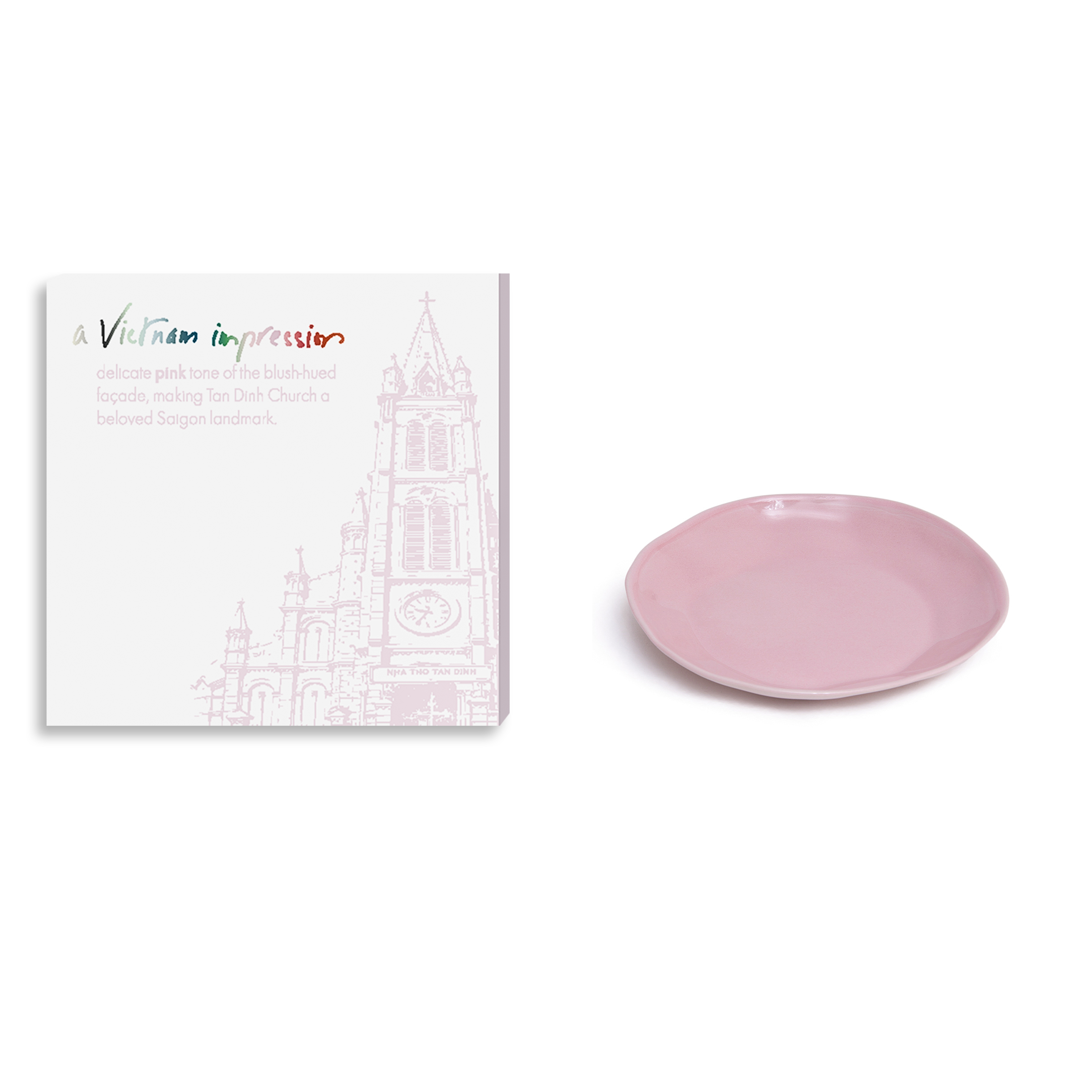 AVI - Round plate S: Pink