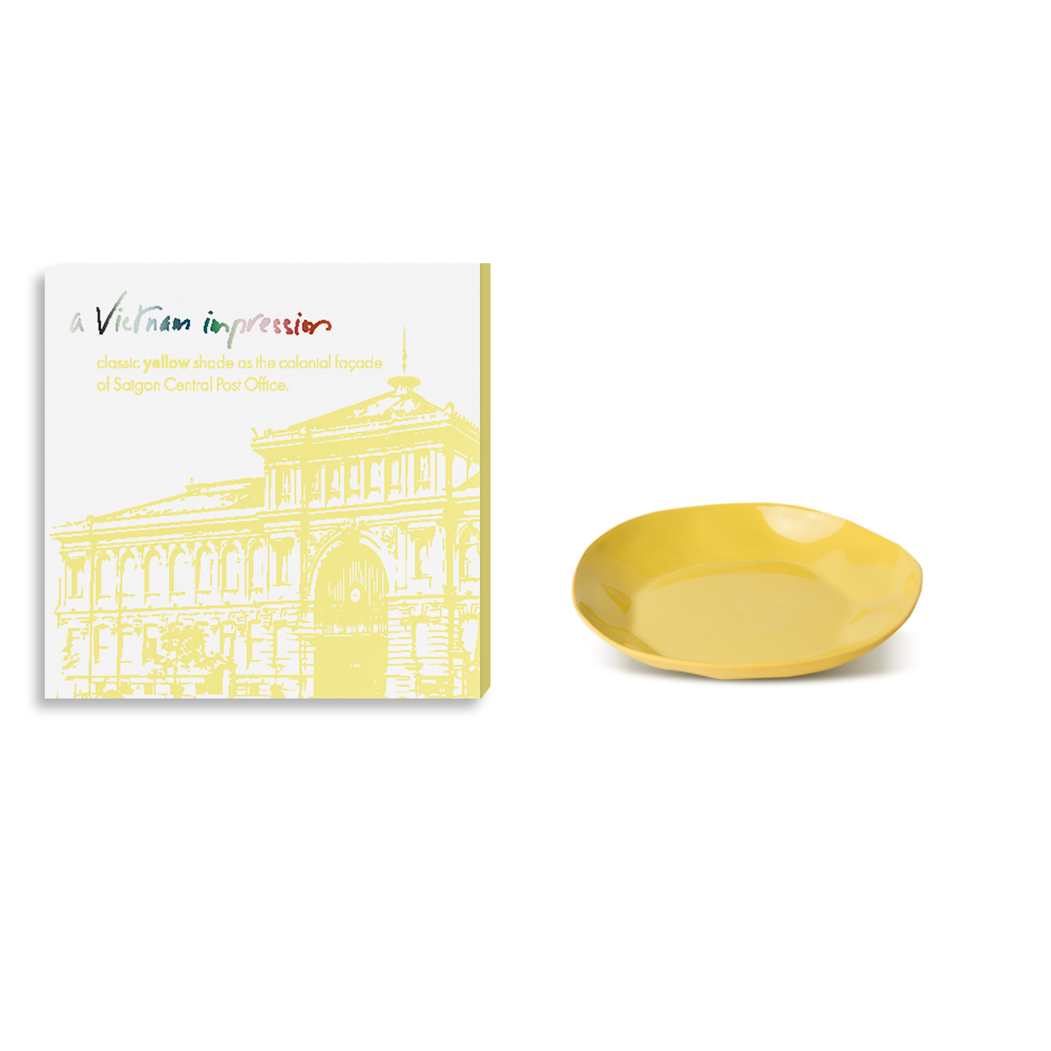 AVI - Round plate S: Yellow